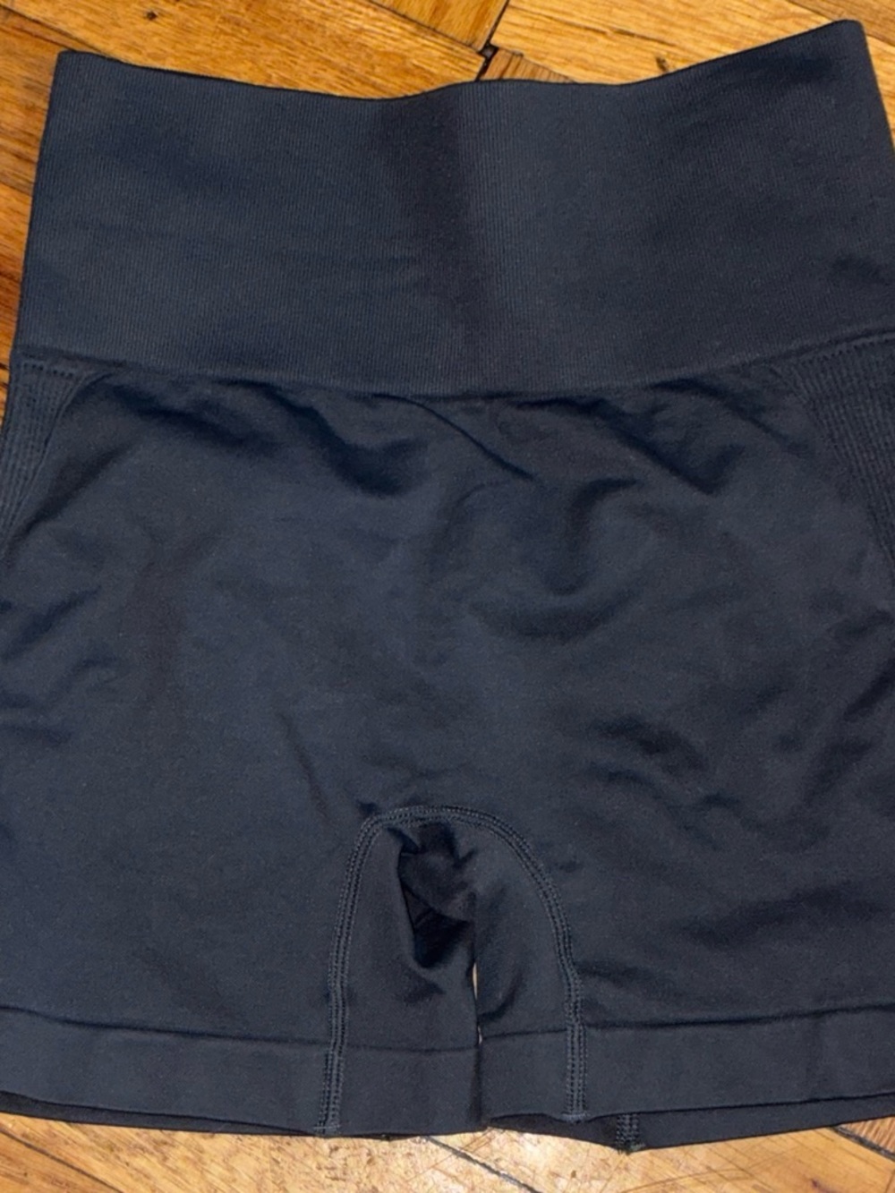 High-Waist Charcoal Bike Shorts